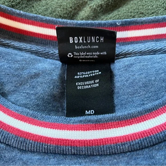 Blue Marvel Spider-Man Crewneck (BoxLunch) - Picture 3 of 5